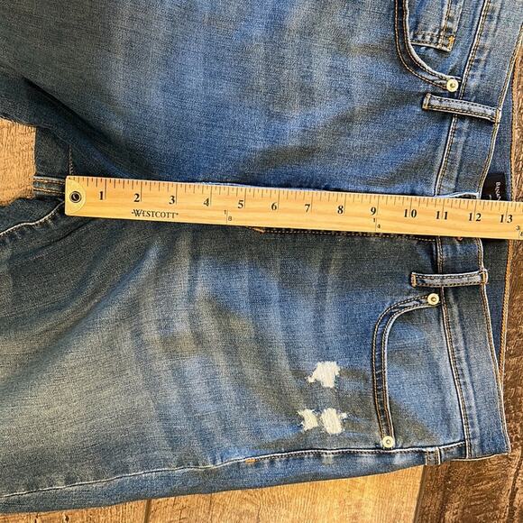 Banana Republic Factory High Rise Distressed Skinny Jeans Size 14/32 - Picture 5 of 8